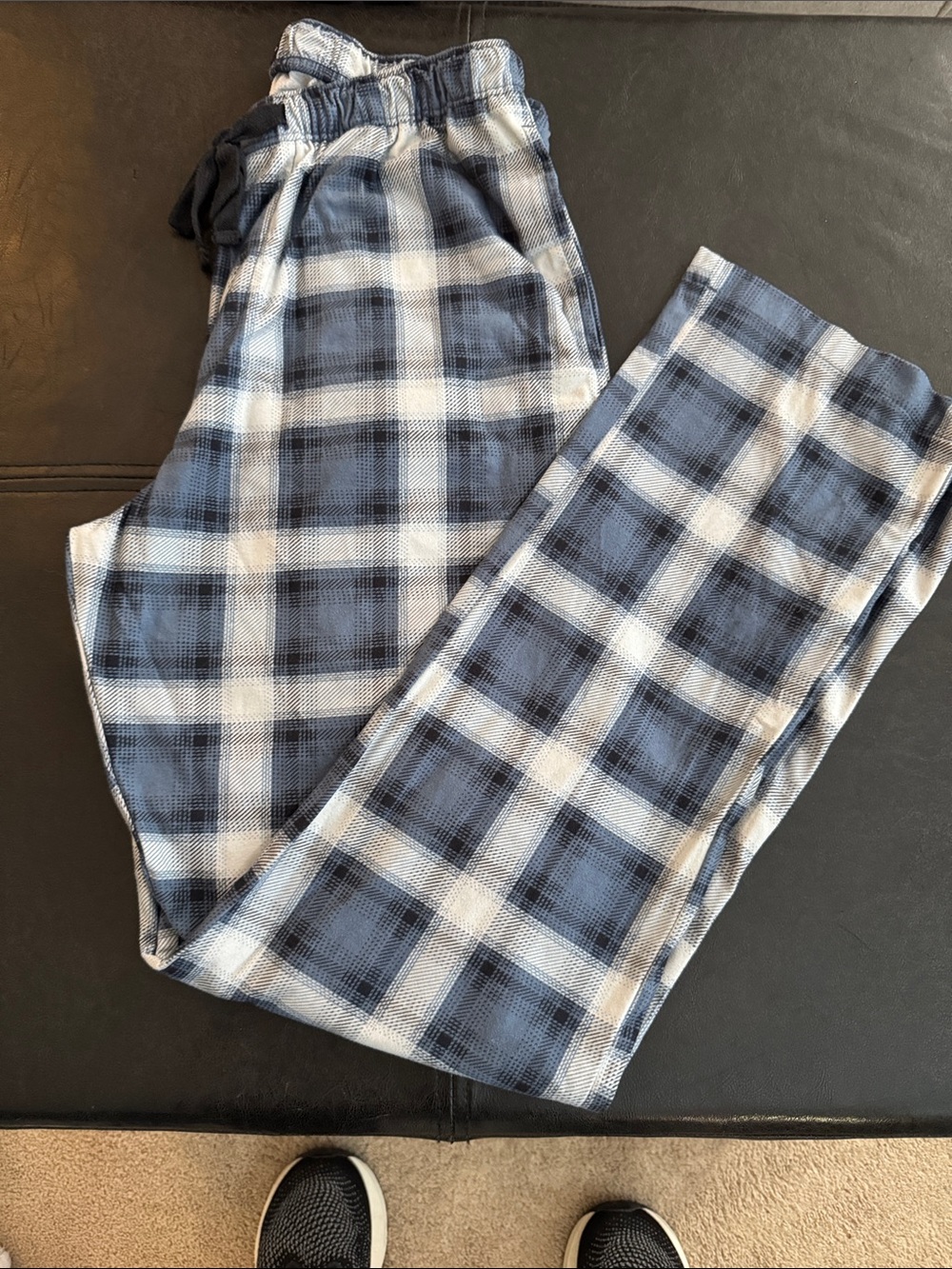 Tailor Vintage Blue and White Plaid Sleep Pants